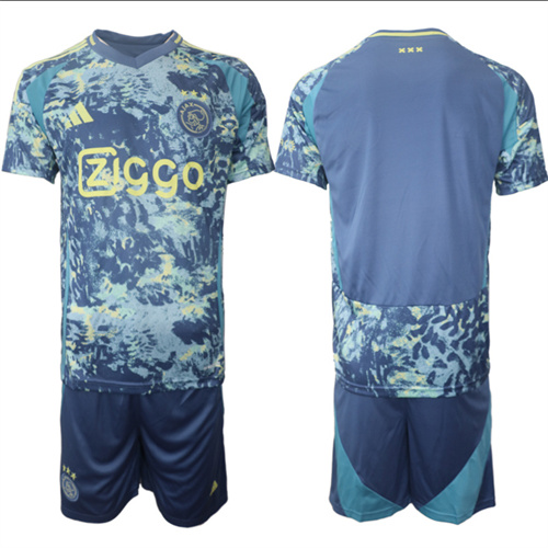 Men's AFC Ajax Custom Or Blank away 2024-25 Soccer Jerseys