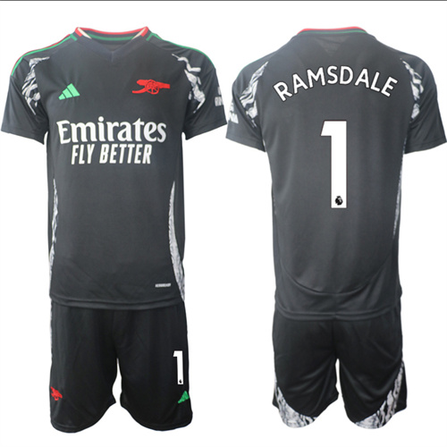 Men's Arsenal Away 1# RAMSDALE 2024-25 Suit Soccer Jerseys