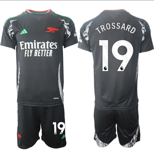 Men's Arsenal Away 19# TROSSARD 2024-25 Suit Soccer Jerseys