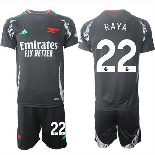Men's Arsenal Away 22# RAYA 2024-25 Suit Soccer Jerseys
