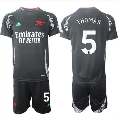 Men's Arsenal Away 5# THOMAS 2024-25 Suit Soccer Jerseys