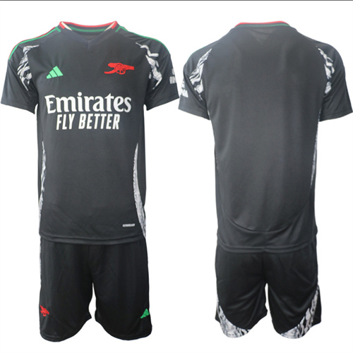 Men's Arsenal Away Custom Or Blank 2024-25 Suit Soccer Jerseys