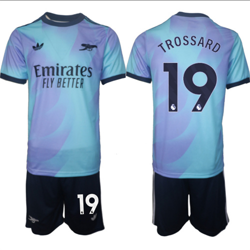 Men's Arsenal Second Away Kit 19# TROSSARD 2024-25 Suit Soccer Jerseys