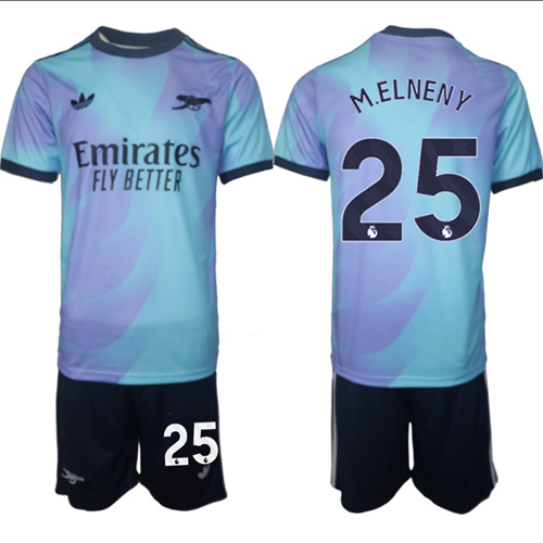 Men's Arsenal Second Away Kit 25# M.ELNENY 2024-25 Suit Soccer Jerseys