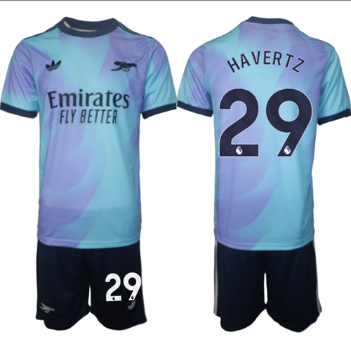 Men's Arsenal Second Away Kit 29# HAVERTZ 2024-25 Suit Soccer Jerseys