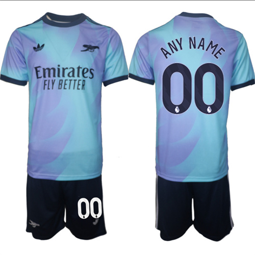 Men's Arsenal Second Away Kit any name 2024-25 Suit Soccer Jerseys
