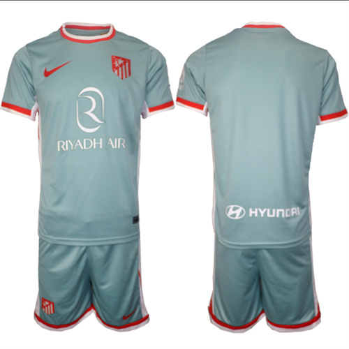 Men's Atlético de Madrid away Custom Or Blank 2024-25 Suit Soccer Jerseys