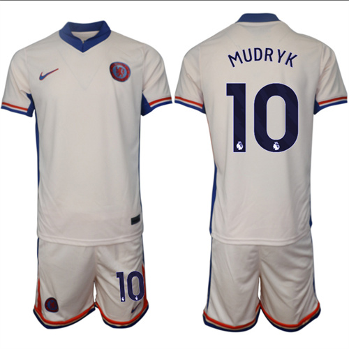 Men's Chelsea away 10# MUDRYK 2024-25 Suit Soccer Jerseys