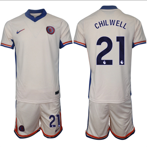 Men's Chelsea away 21# CHILWELL 2024-25 Suit Soccer Jerseys