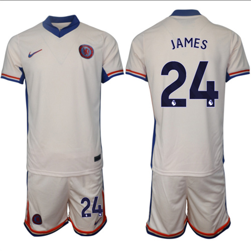 Men's Chelsea away 24# JAMES 2024-25 Suit Soccer Jerseys