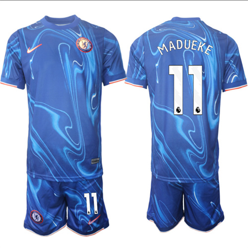 Men's Chelsea home 11# MADUEKE 2024-25 Suit Soccer Jerseys