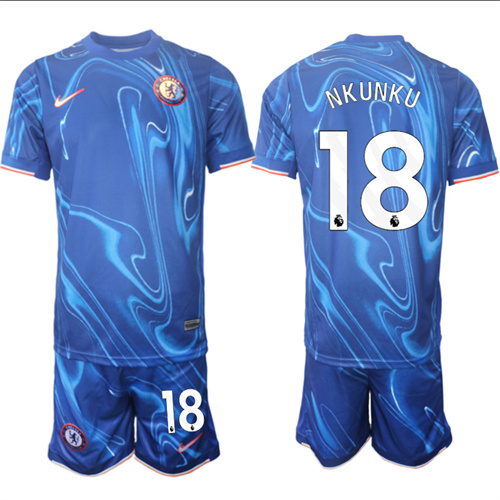 Men's Chelsea home 18# NKUNKU 2024-25 Suit Soccer Jerseys