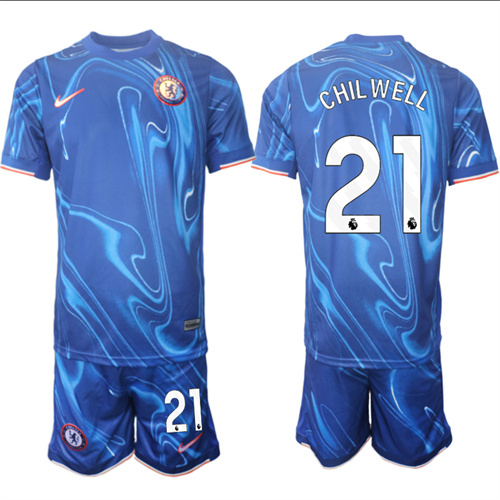 Men's Chelsea home 21# CHILWELL 2024-25 Suit Soccer Jerseys