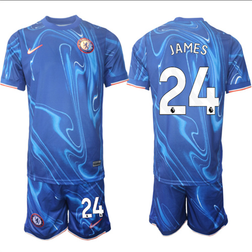 Men's Chelsea home 24# JAMES 2024-25 Suit Soccer Jerseys