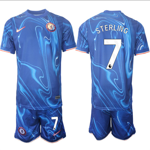 Men's Chelsea home 7# STERLING 2024-25 Suit Soccer Jerseys