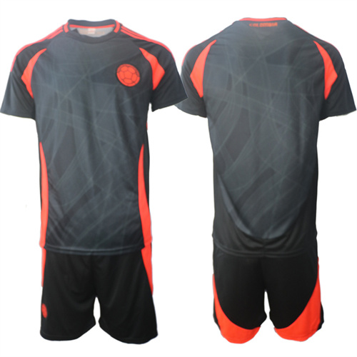 Men's Colombia away Custom Or Blank 2024-25 Suit Soccer Jerseys