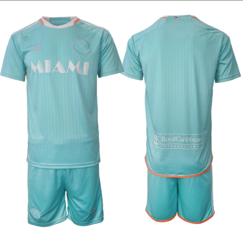 Men's Inter Miami CF Second away Kit Custom Or Blank 2024-25 Suit Soccer Jerseys
