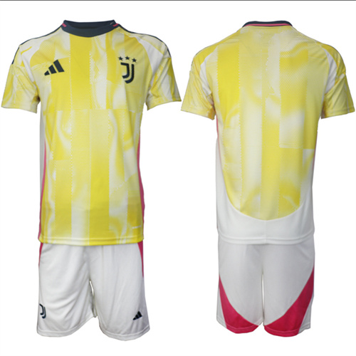 Men's Juventus FC away Custom Or Blank 2024-25 Suit Soccer Jerseys