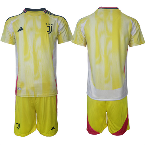 Men's Juventus FC away Custom Or Blank 2024-25 Suit Soccer Jerseys2