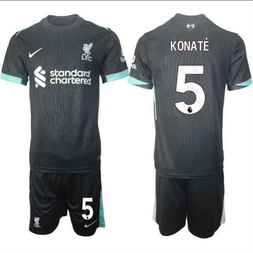 Men's Liverpool away 5# KONAT 2024-25 Suit Soccer Jerseys
