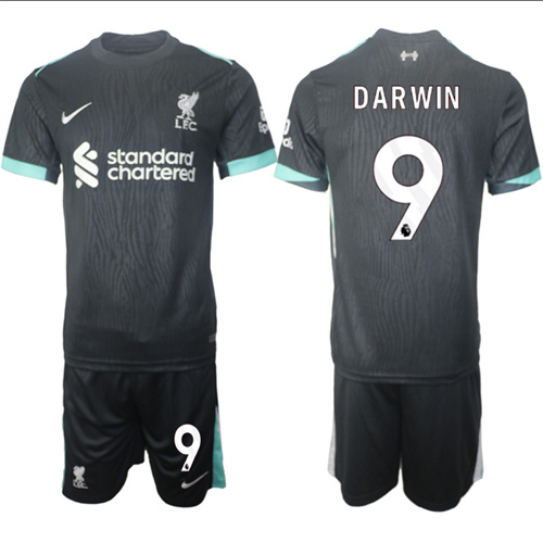 Men's Liverpool away 9# DARWIN 2024-25 Suit Soccer Jerseys