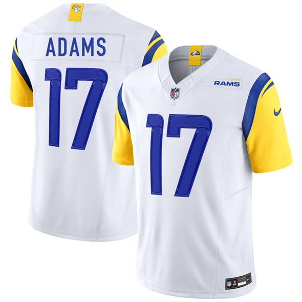 Men's Los Angeles Rams #17 Davante Adams White 2024 F.U.S.E. Vapor Untouchable Limited Football Stitched Jersey