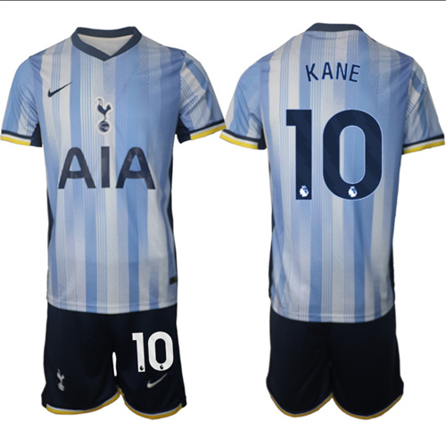 Men's Tottenham Hotspur away 10# KANE 2024-25 Suit Soccer Jerseys