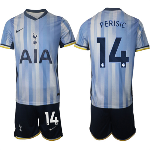 Men's Tottenham Hotspur away 14# PERISIC 2024-25 Suit Soccer Jerseys