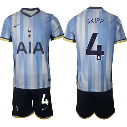 Men's Tottenham Hotspur away 4# SKIPP 2024-25 Suit Soccer Jerseys