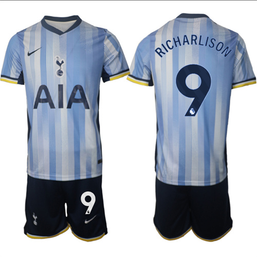 Men's Tottenham Hotspur away 9# RICHARLISON 2024-25 Suit Soccer Jerseys