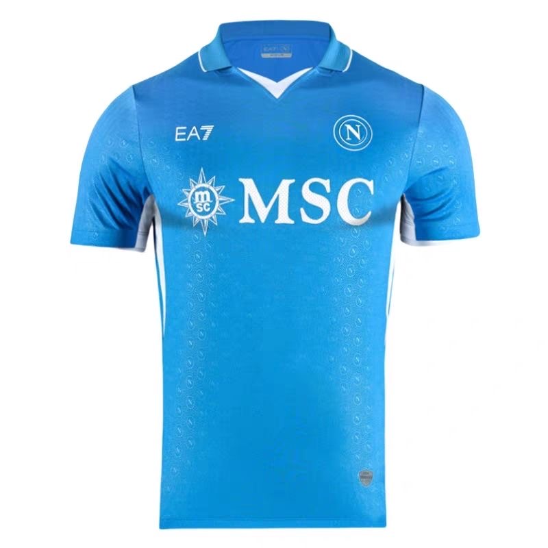 SSC Napoli Custom or Blank  Home Blue 2024-25 soccer jersey