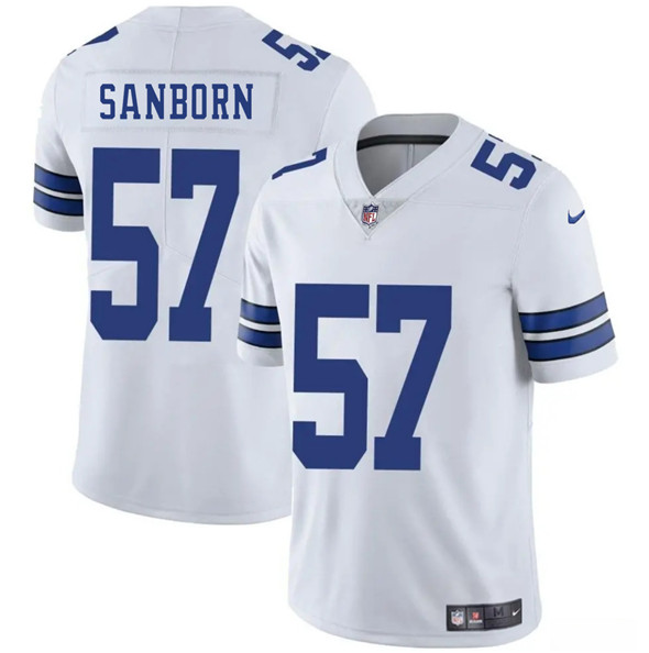 Men's Dallas Cowboys #57 Jack Sanborn White 2025 Vapor Untouchable Limited Football Stitched Jersey