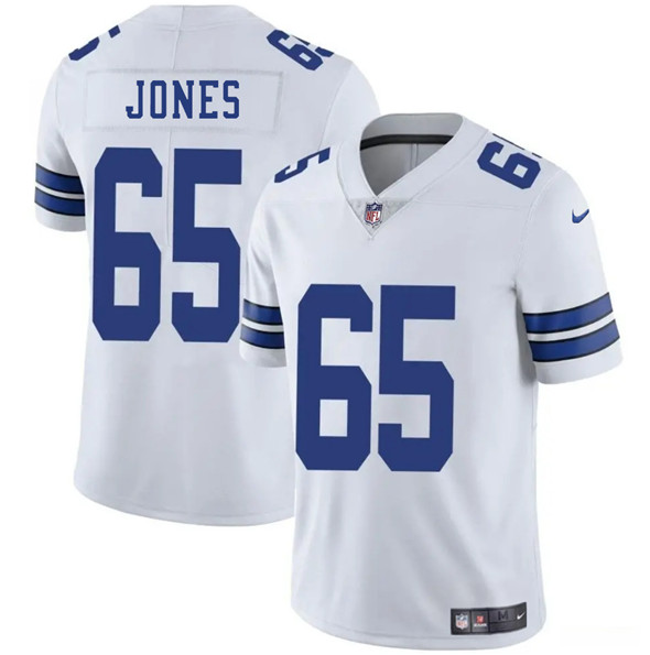 Men's Dallas Cowboys #65 Robert Jones White 2025 Vapor Untouchable Limited Football Stitched Jersey