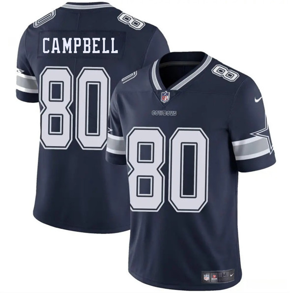 Men's Dallas Cowboys #80 Parris Campbell Navy 2025 Vapor Untouchable Limited Football Stitched Jersey