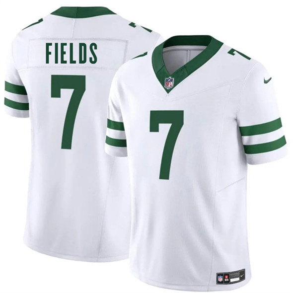 Men's New York Jets #7 Justin Fields White 2025 F.U.S.E. Vapor Untouchable Limited Football Stitched Jersey