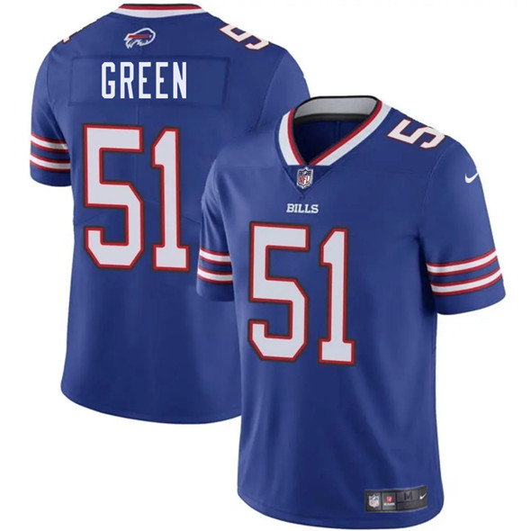 Men's Buffalo Bills #51 Kendrick Green Blue 2025 Vapor Untouchable Limited Football Stitched Jersey