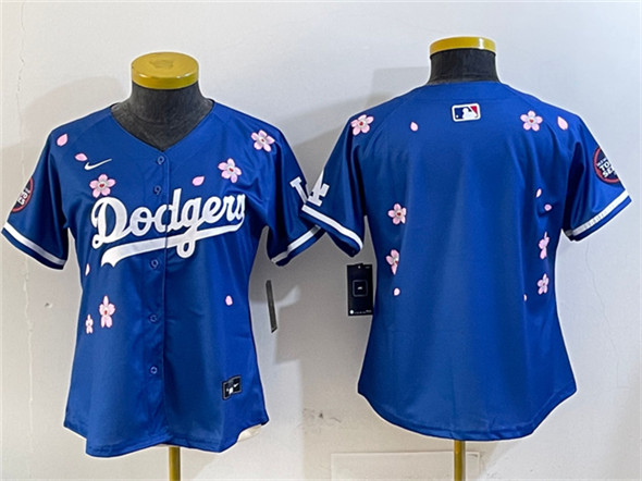 Youth Los Angeles Dodgers Blank Royal 2025 Tokyo Series Limited Stitched Baseball Jersey