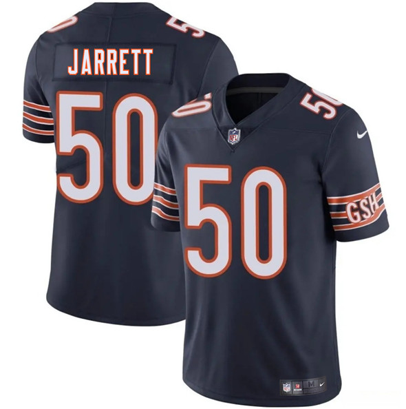 Men's Chicago Bears #50 Grady Jarrett Navy 2025 Vapor Football Stitched Jersey