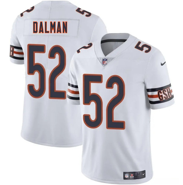 Men's Chicago Bears #52 Drew Dalman White 2025 Vapor Football Stitched Jersey