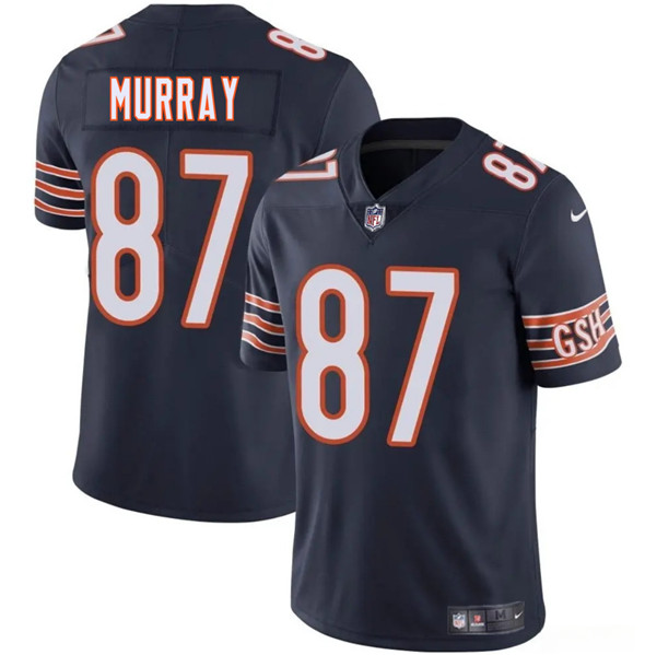 Men's Chicago Bears #87 Jordan Murray Navy 2025 Vapor Football Stitched Jersey