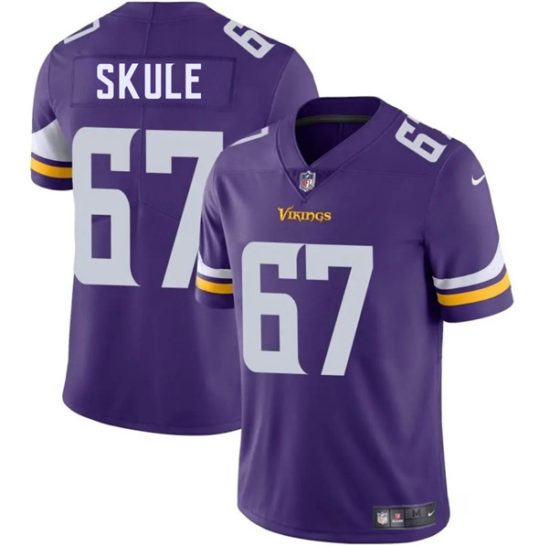 Men's Minnesota Vikings #67 Justin Skule Purple 2025 Vapor Untouchable Limited Football Stitched Jersey