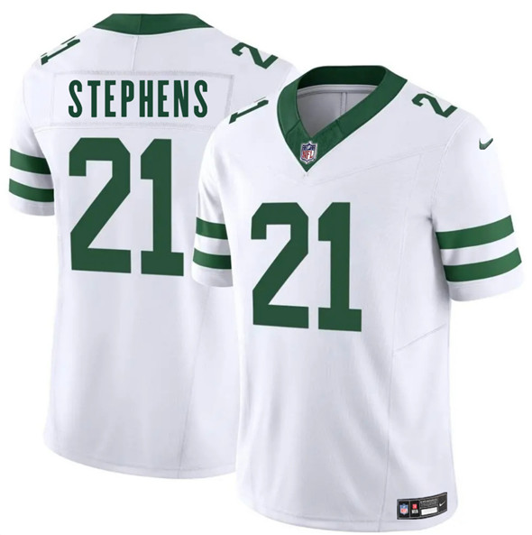 Men's New York Jets #21 Brandon Stephens White 2025 F.U.S.E. Vapor Untouchable Limited Football Stitched Jersey