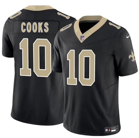 Men's New Orleans Saints #10 Brandin Cooks Black F.U.S.E Vapor Limited Football Stitched Jersey