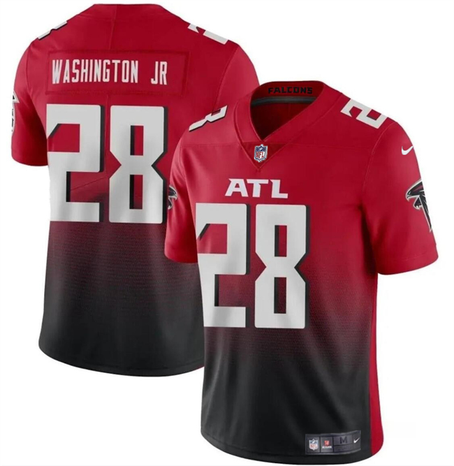 Youth Atlanta Falcons #28 Carlos Washington Jr Red Black Vapor Untouchable Limited Stitched Football Jersey