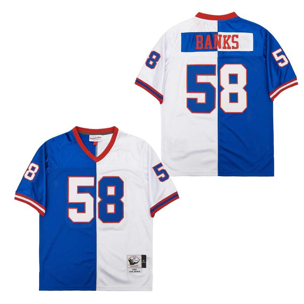 Mitchell And Ness Bills #58 Throwback Stitched NFL Jersey