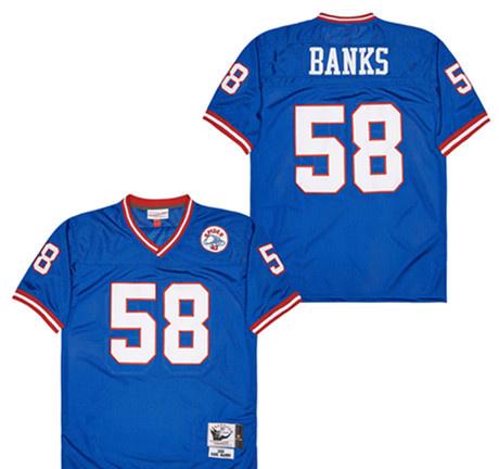 Mitchell And Ness Bills #58 White Throwback Stitched NFL Jersey1