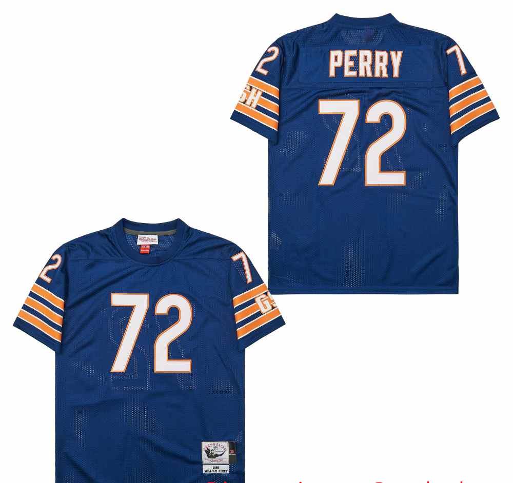 Mitchell&Ness Bears #72 Throwback Men's Throwback Stitched NFL Jerseys