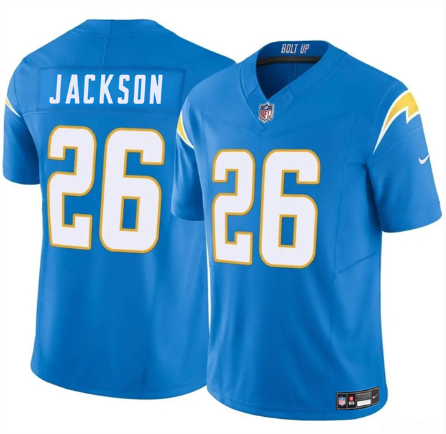 Men's Los Angeles Chargers #26 Donte Jackson Blue 2024 F.U.S.E Vapor Limited Stitched Football Jersey