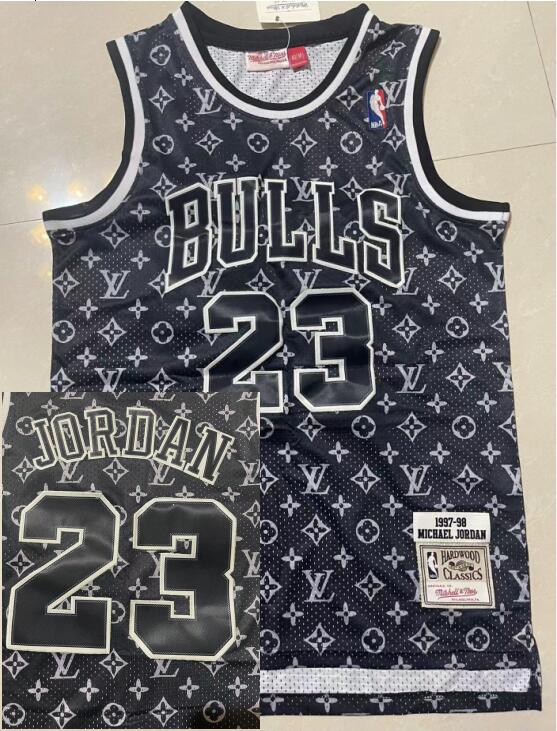 Men's Chicago Bulls MICHAEL JORDAN #23 L.V Retro Stitched Jerseys