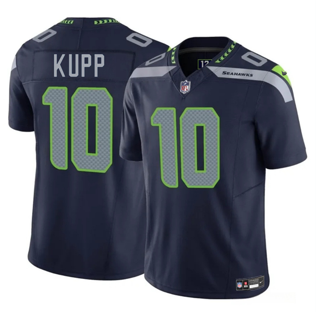 Youth Seattle Seahawks #10 Cooper Kupp Navy 2025 F.U.S.E Vapor Limited Stitched Football Jersey